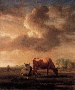 Adriaen van de Velde Cows on a Meadow Spain oil painting artist